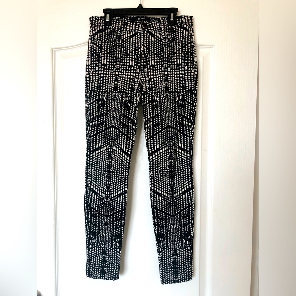 J Brand Printed Black & White Jeans